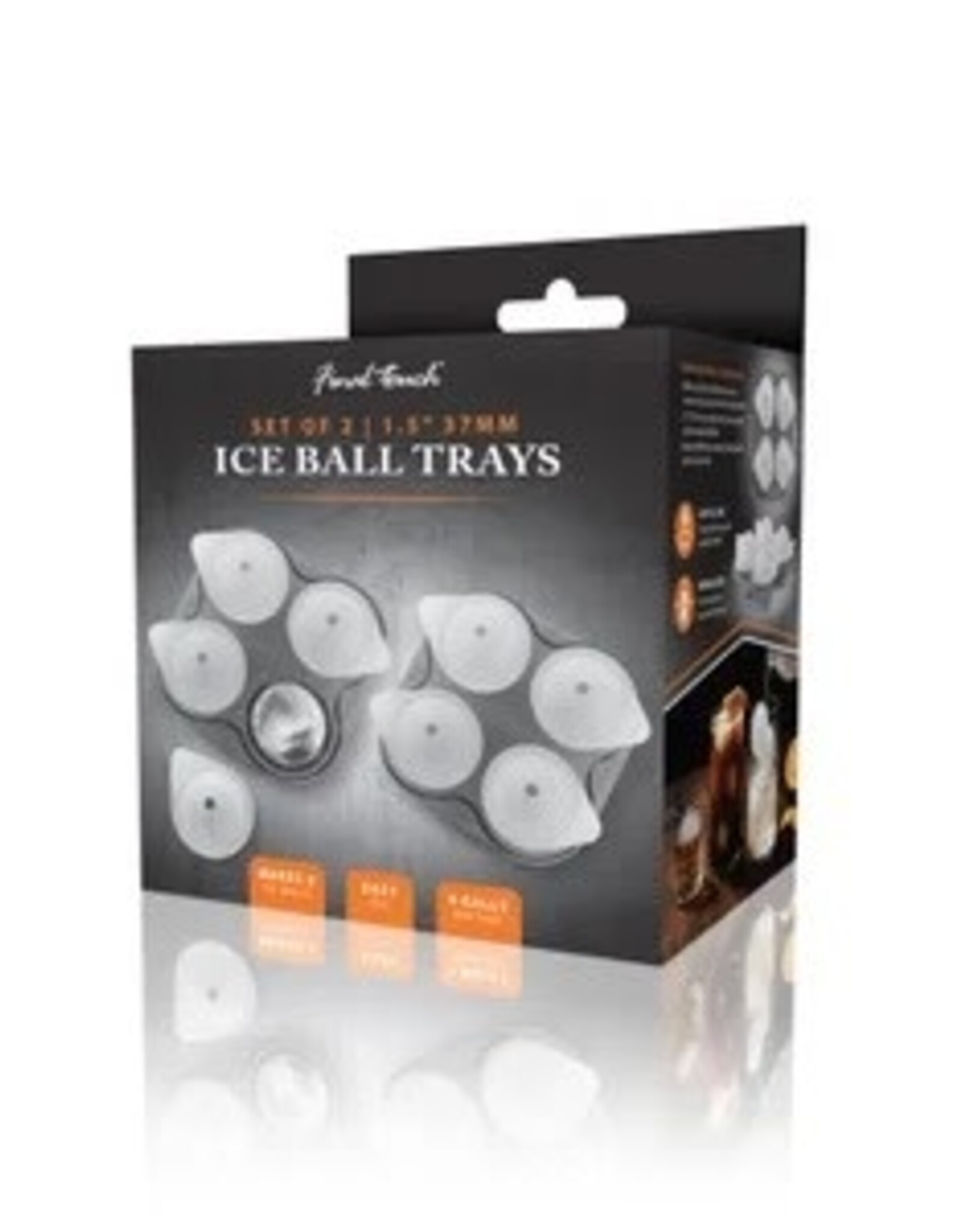 FCH - Ice Spheres * / Set of 2, 1.5" Silicone 4 Tray