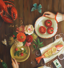 Janet Hill - Art Print / Summer Without a Screen Door, 11 x 14"