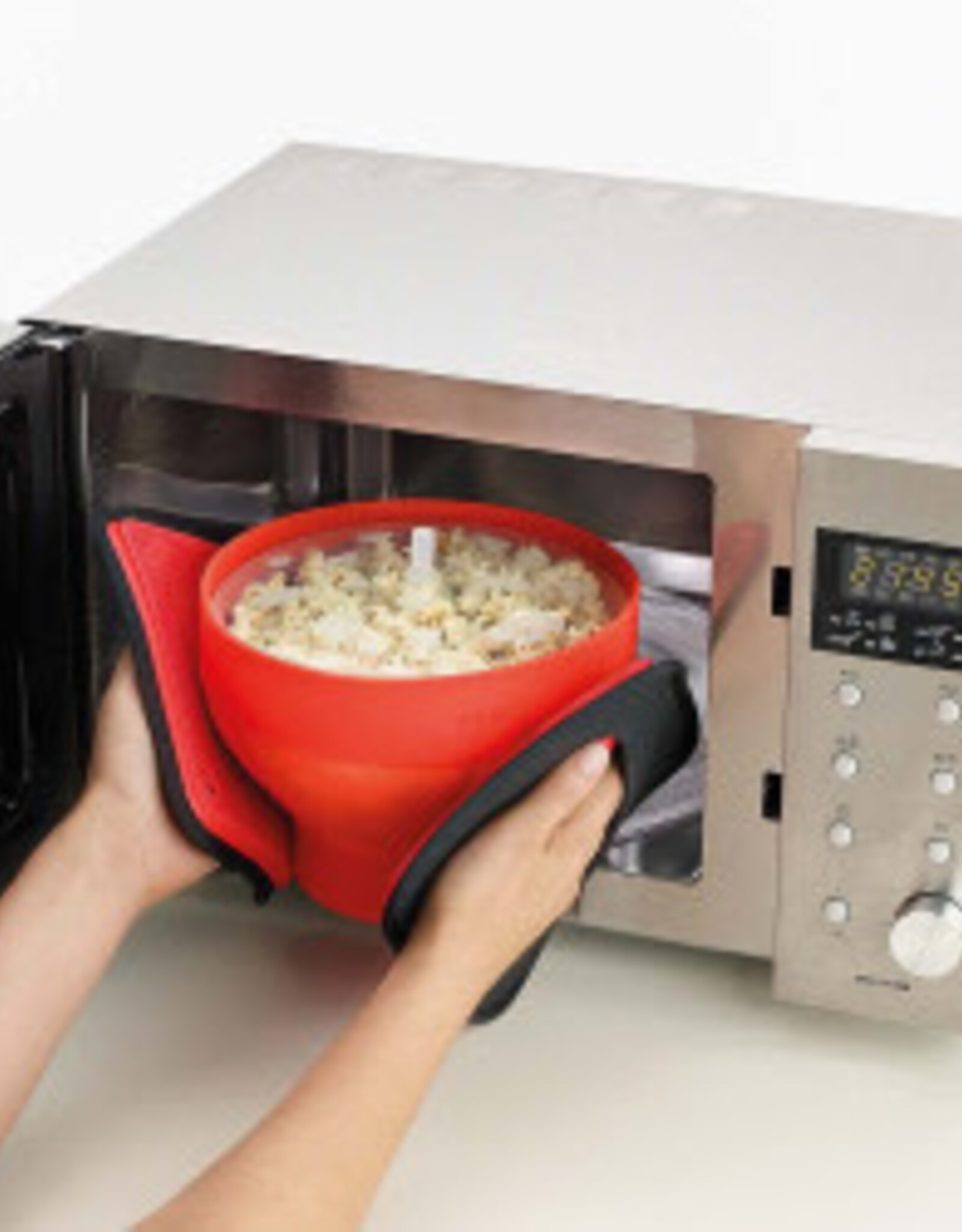 ICM - Silicone Microwave Popcorn Bowl / Red