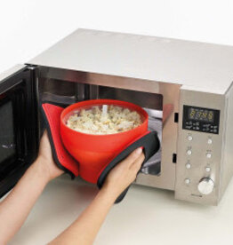 ICM - Silicone Microwave Popcorn Bowl / Red