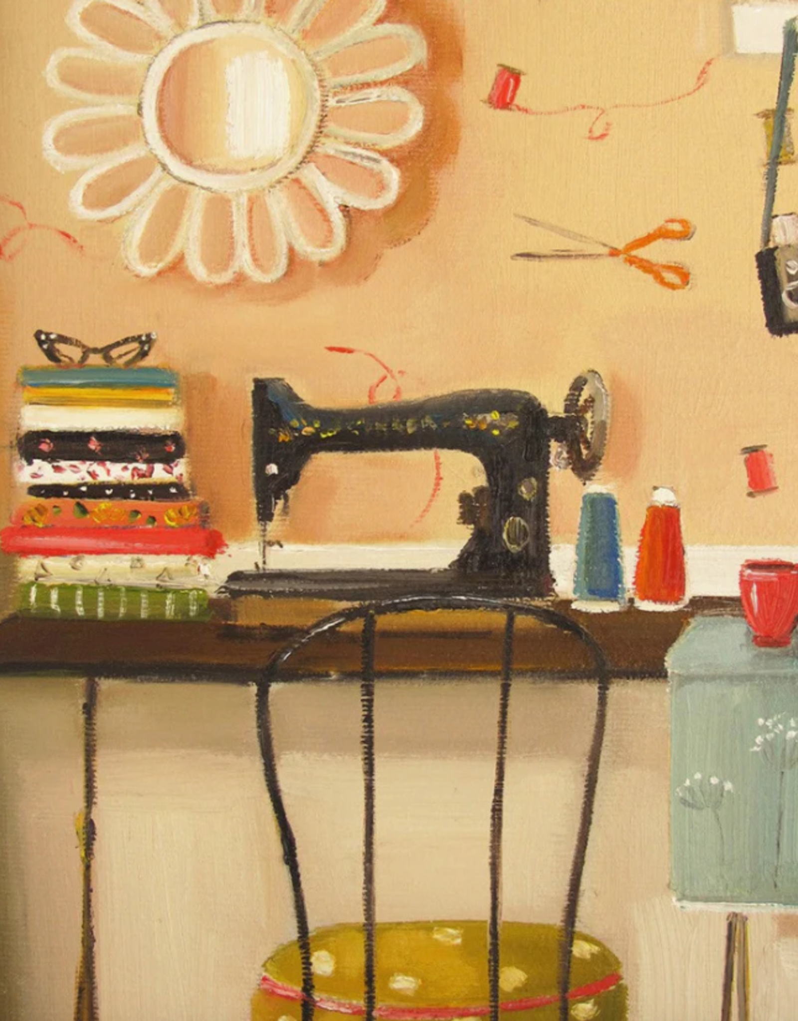 Janet Hill - Art Print / Hipster Crafter, 8.5 x 11"
