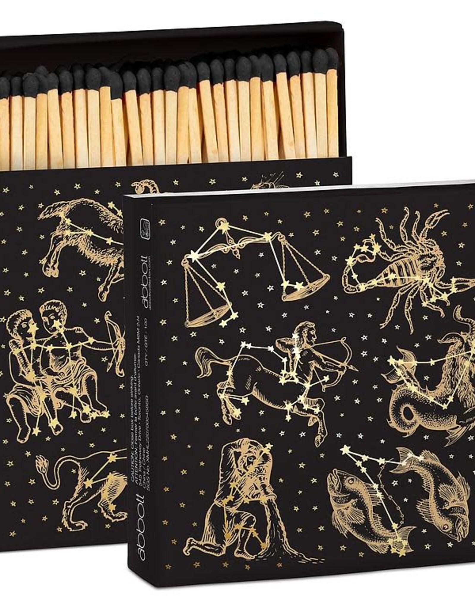 ATT- Boxed Matches / Zodiac, 100 Sticks, 4"