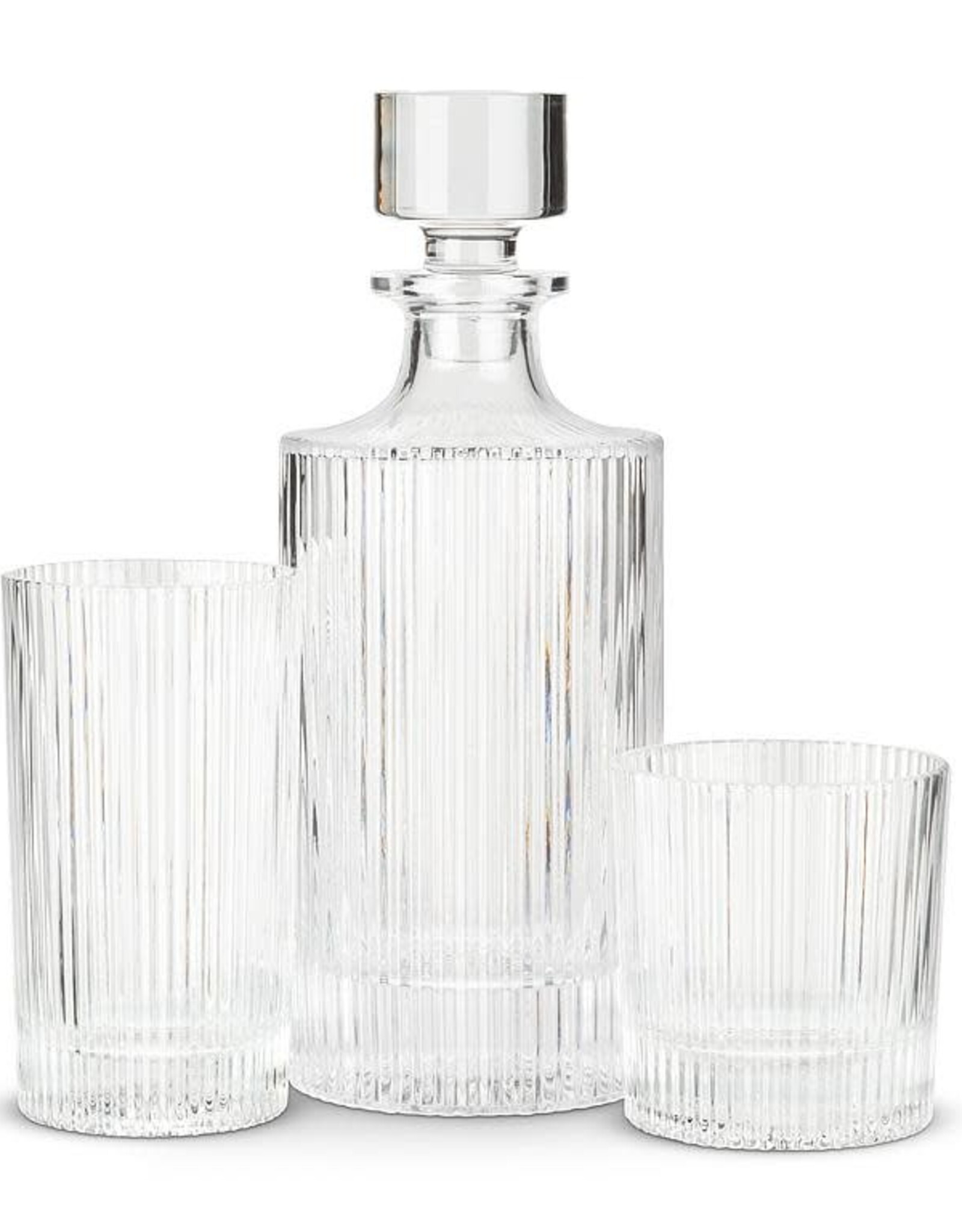 ATT - Glass / Ribbed Clear, 10oz, 3.5"