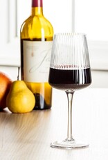 Wine Glass - Ribbed Clear