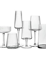 ATT - Wine Glass / Ribbed Clear, 12oz