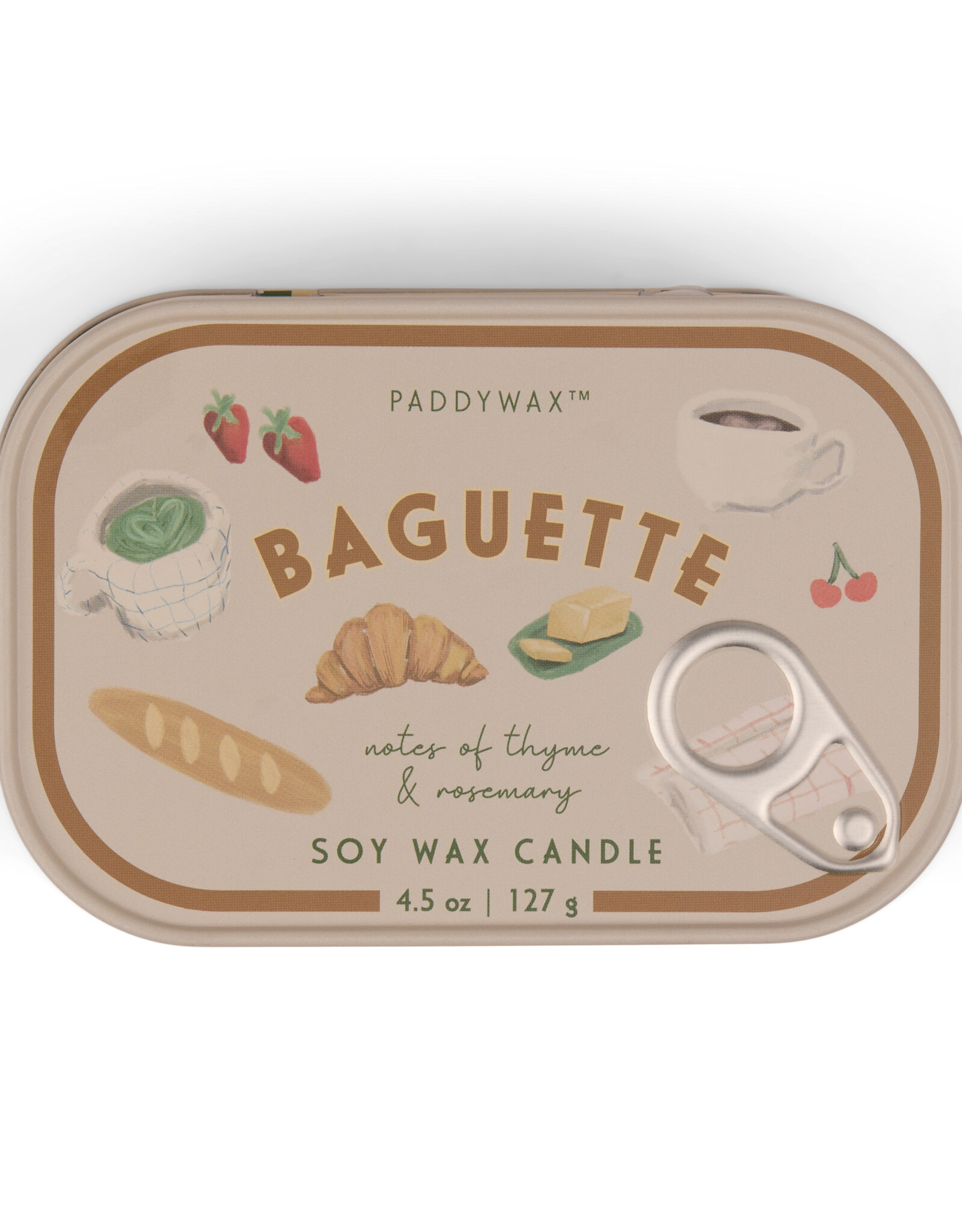 Candle - Decorative Tin, Baguette