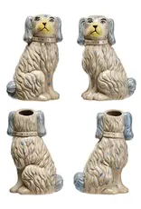 COP - Vase / Staffordshire Dog 8"