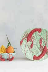 Serving Platter - Embossed Hand Painted Lobster
