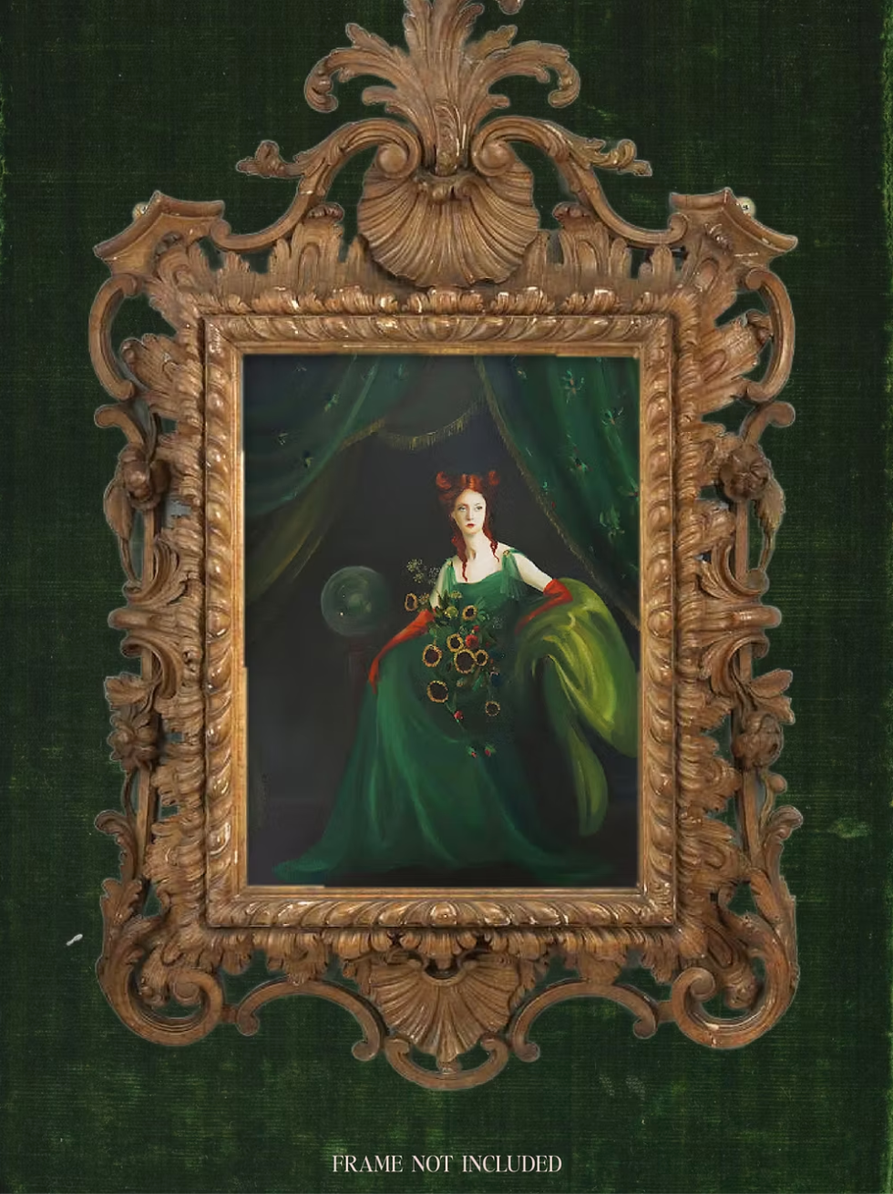 Janet Hill Mansion Girls - Art Print / Vertula, 8.5 x 11