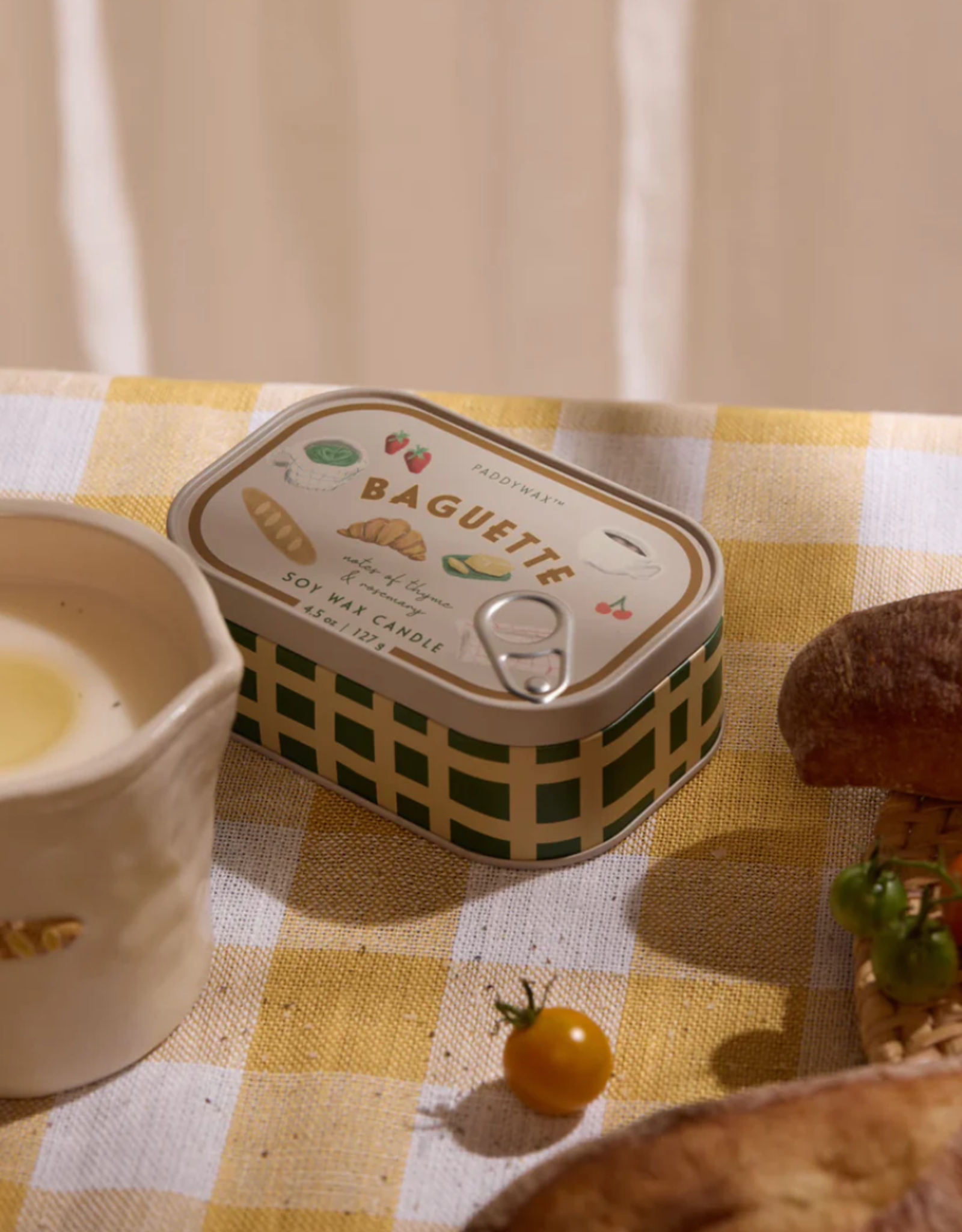 Candle - Decorative Tin, Baguette