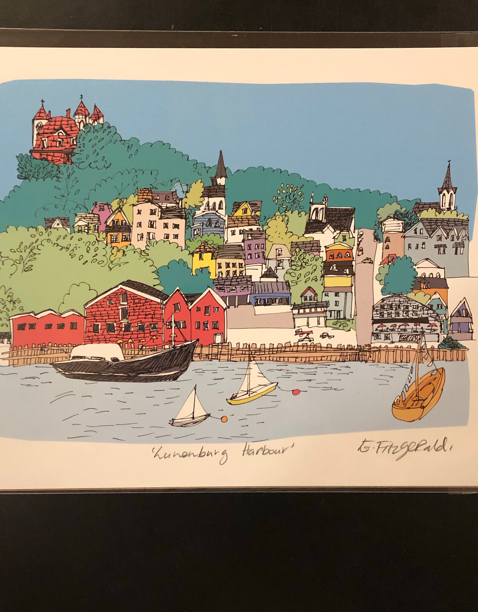 Emma Fitzgerald -  Print / Lunenburg Harbour, 8.5 x 11"