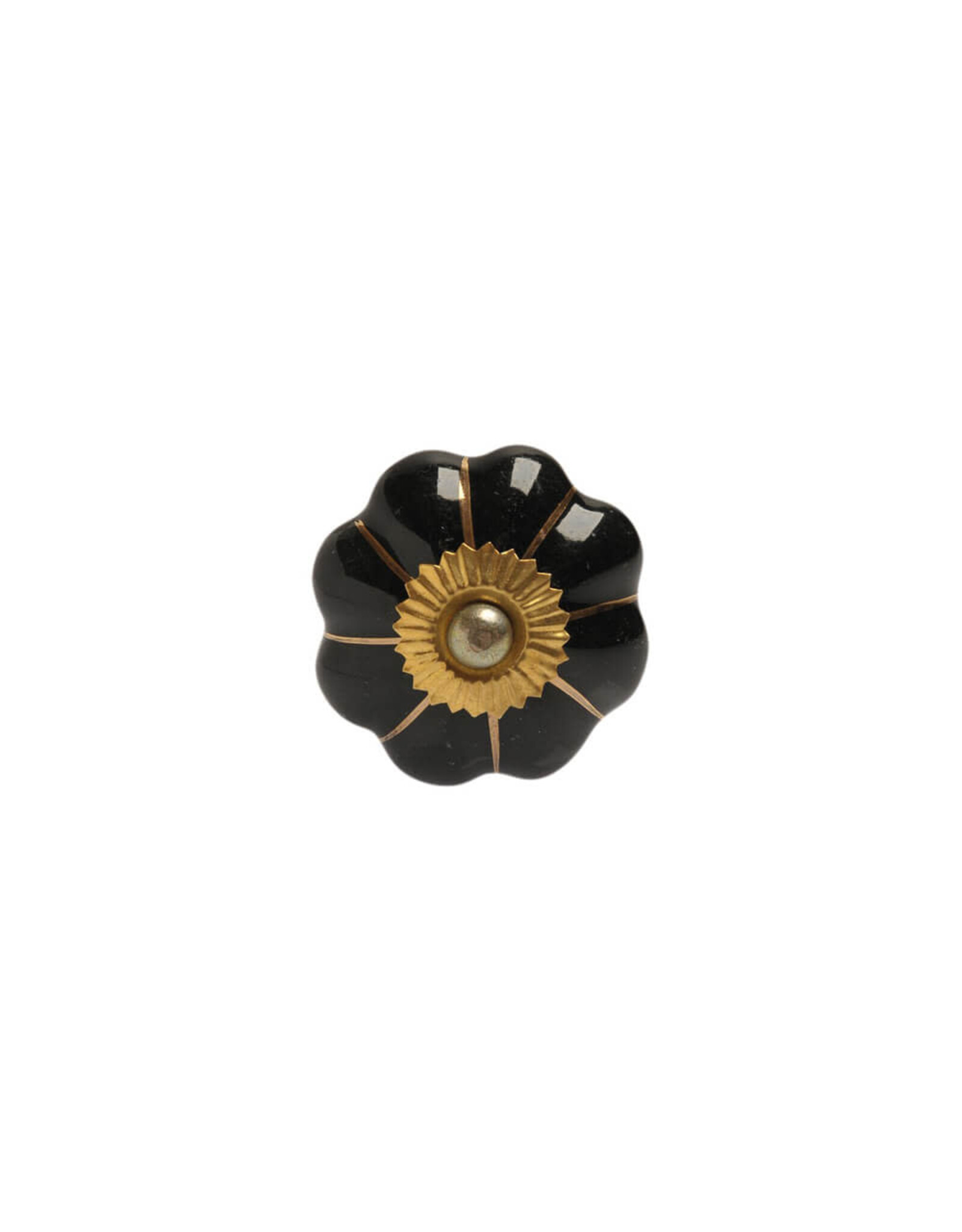 Knob - Pumpkin, Black