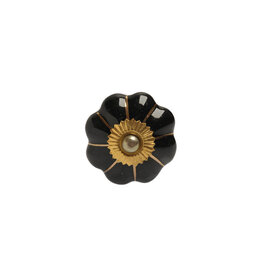 Knob - Pumpkin, Black