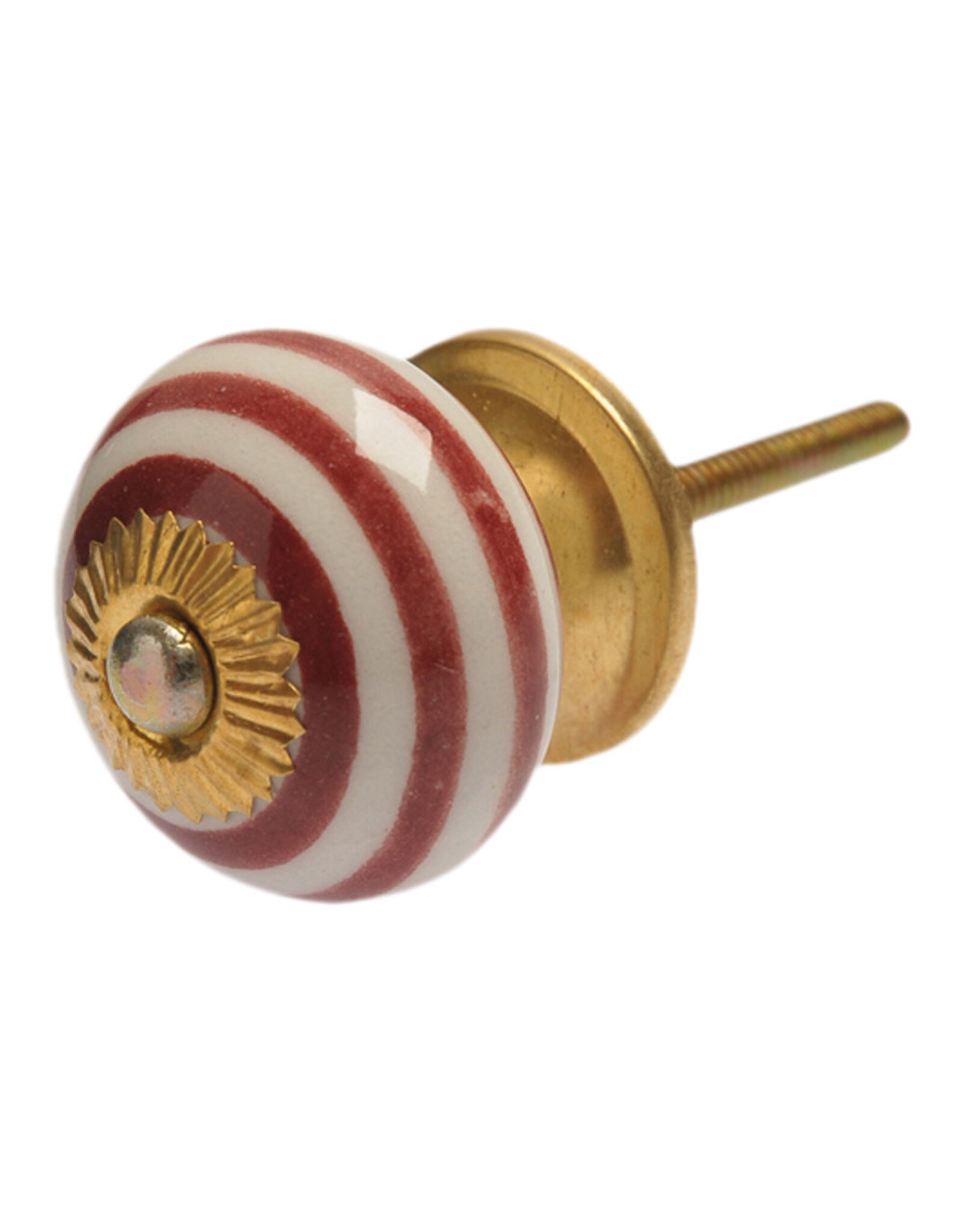 Knob - Red Stripe