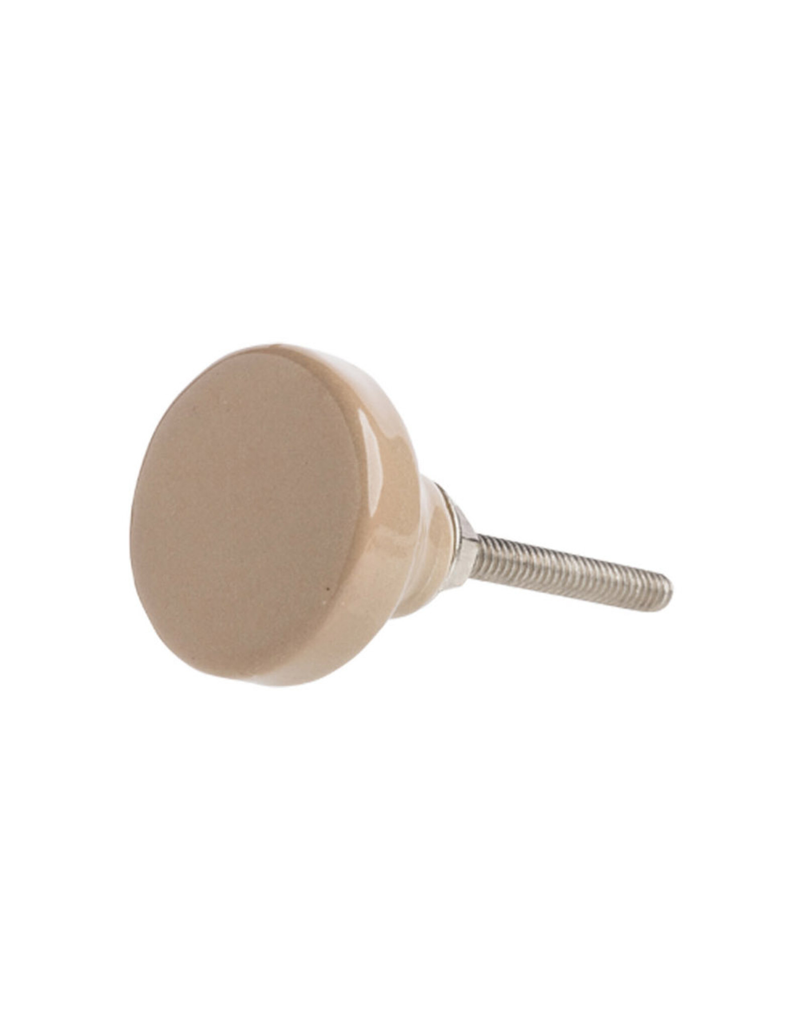 Knob - Ceramic, Beige