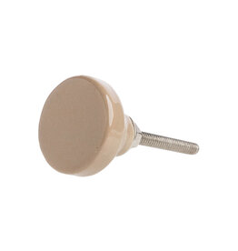 Knob - Ceramic, Beige