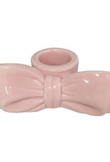 Taper Candle Holder - Pink Bow