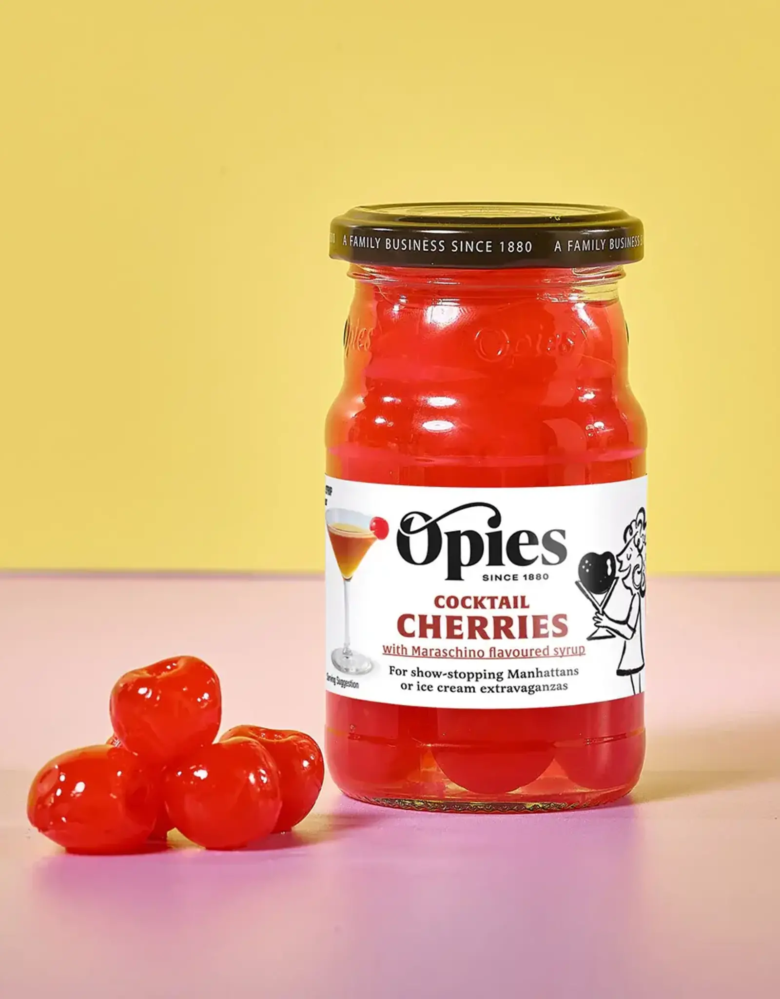 DLE - Opies Cocktail Cherries / Red Maraschino, 225g