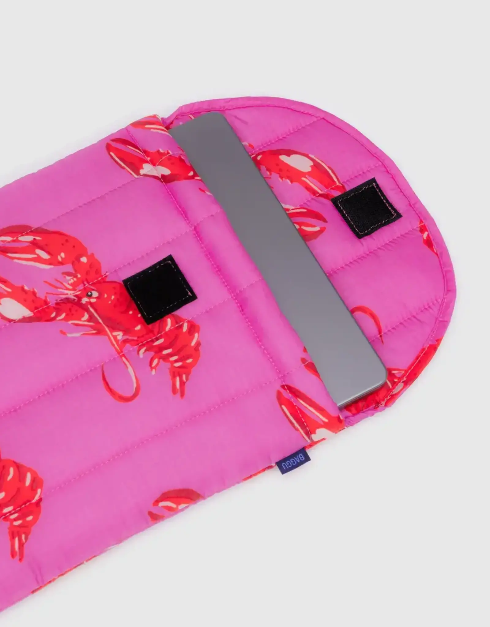 Baggu - Puffy Laptop Sleeve / Pink Lobster,  13" / 14"