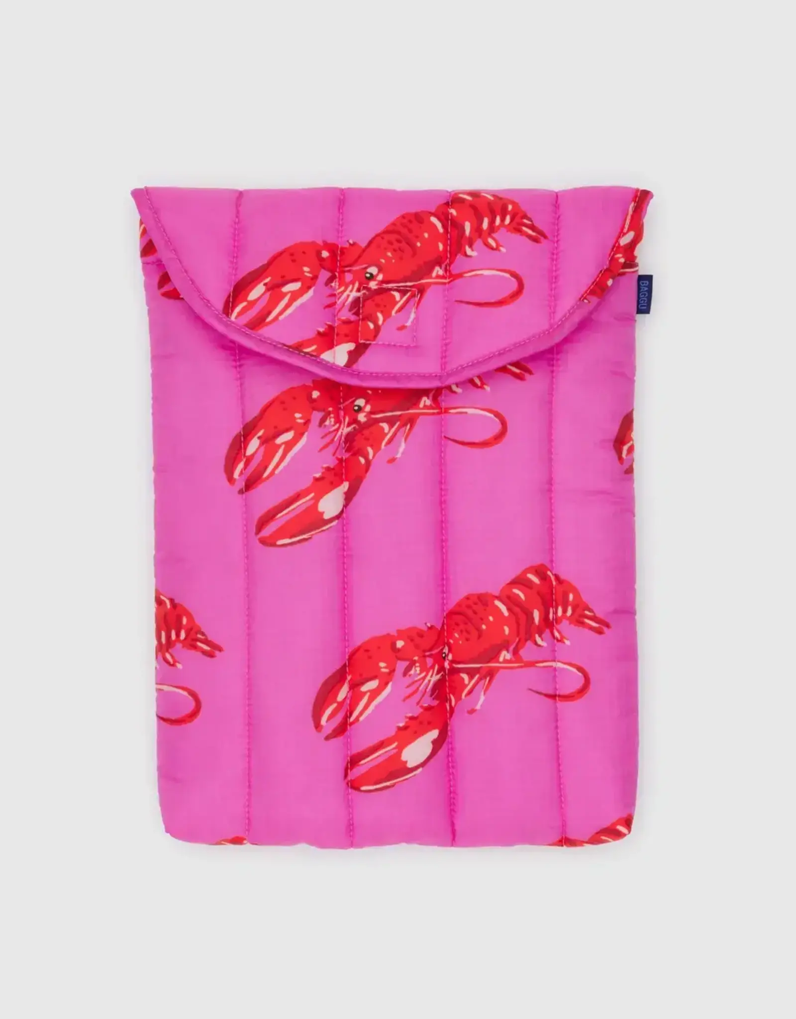 Baggu - Puffy Laptop Sleeve / Pink Lobster,  13" / 14"
