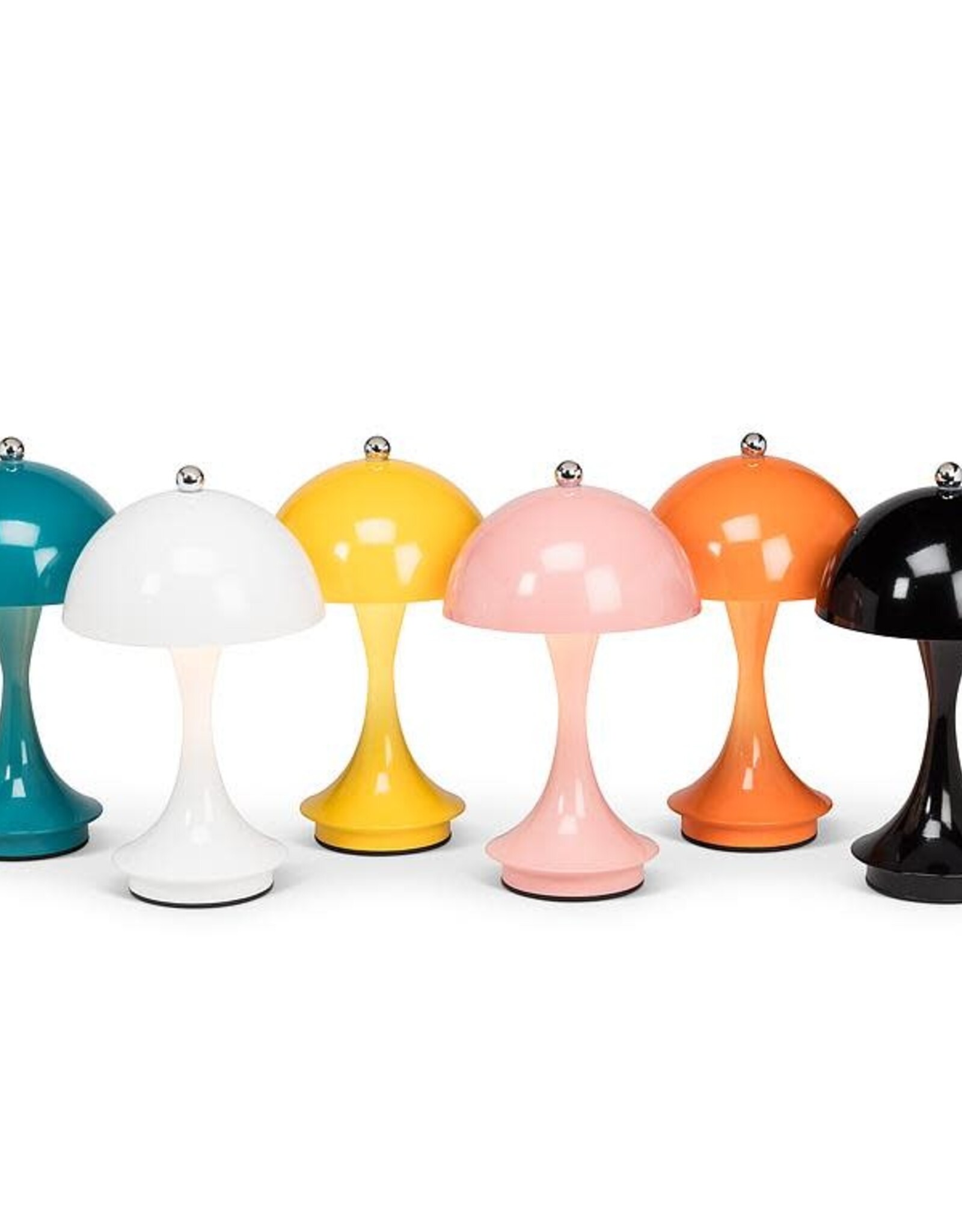 ATT - Dome Mushroom LED Lamp / Black 10"