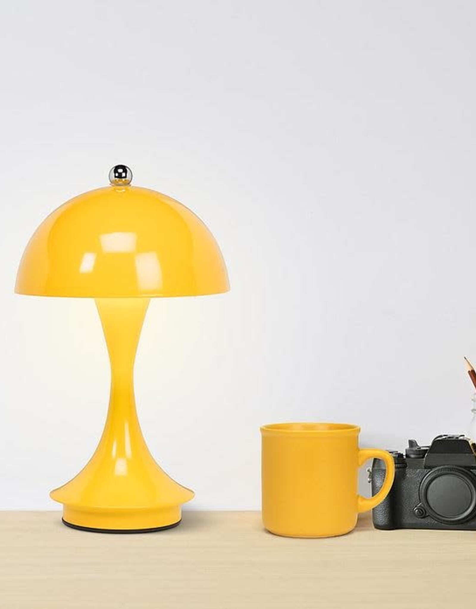 ATT - Dome Mushroom LED Lamp / Lemon 10"