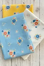 MNY - Tea Towel Floursack / Set of 3, Folk Flowers