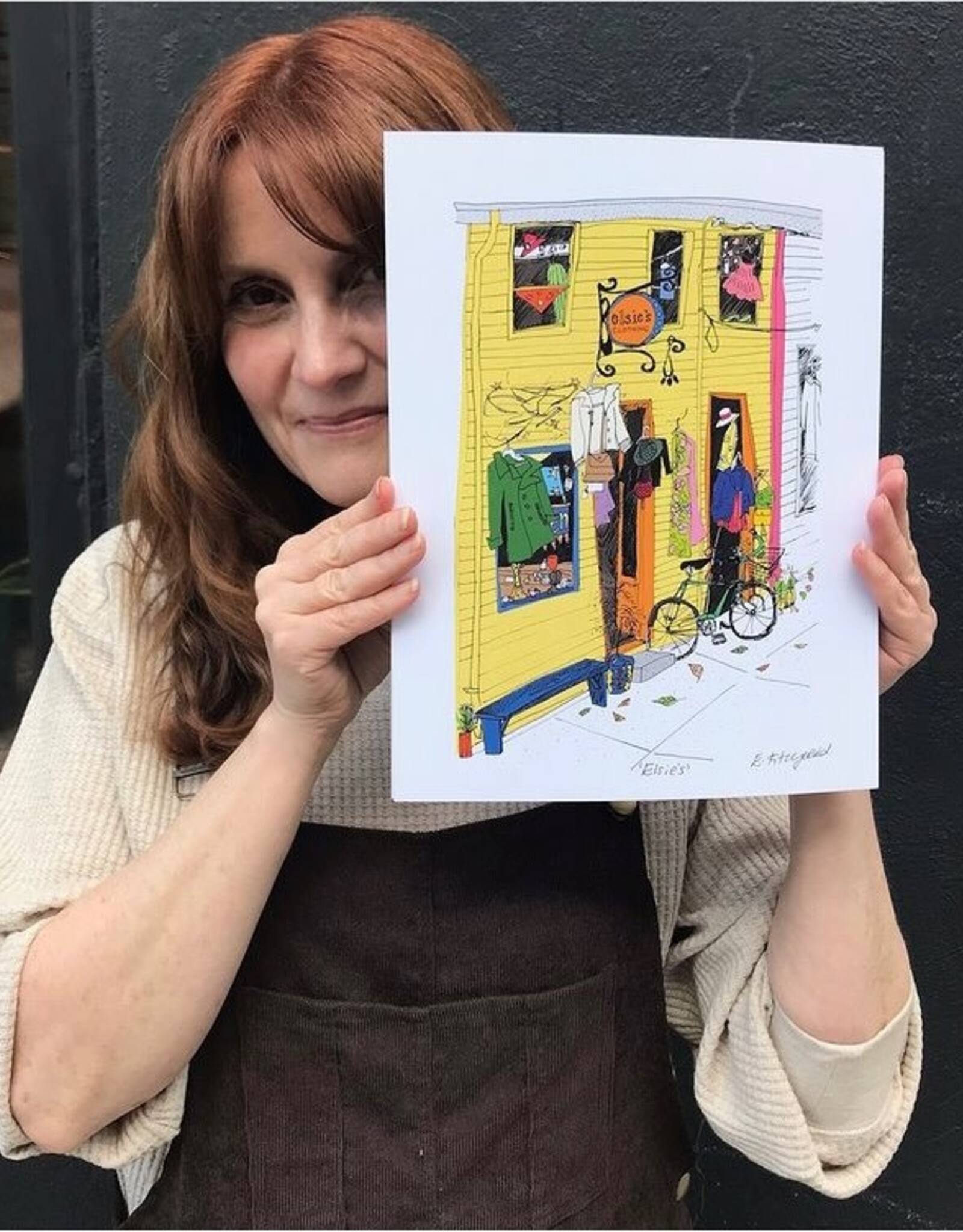 Emma Fitzgerald - Art Print, Elsie's, 8.5 x 11"
