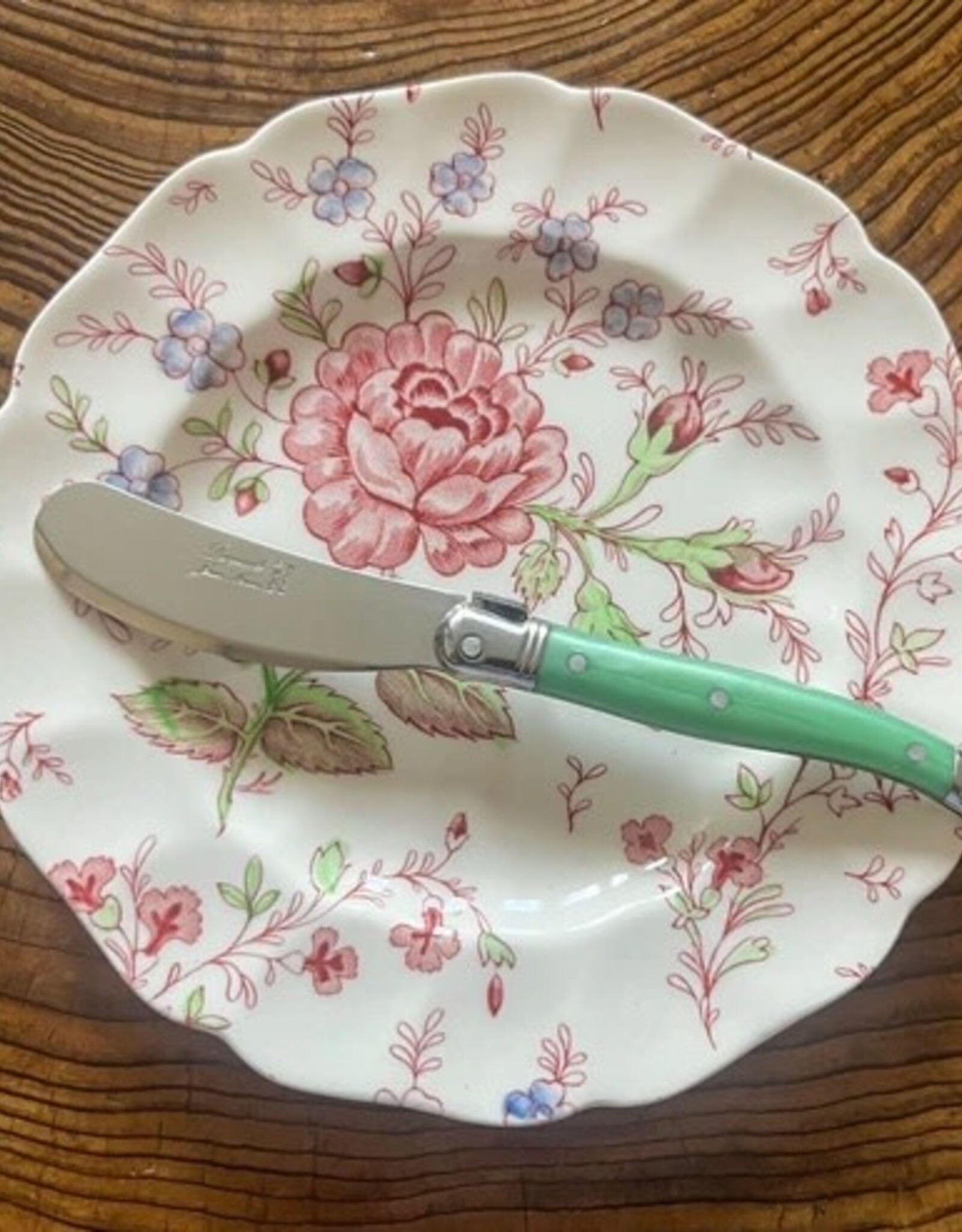 CNE - Laguiole Butter Knife or Spreader / Leaf Green