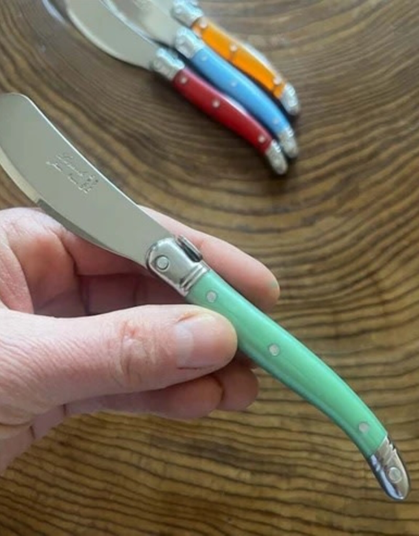 Butter Knife - Laguiole, Leaf Green