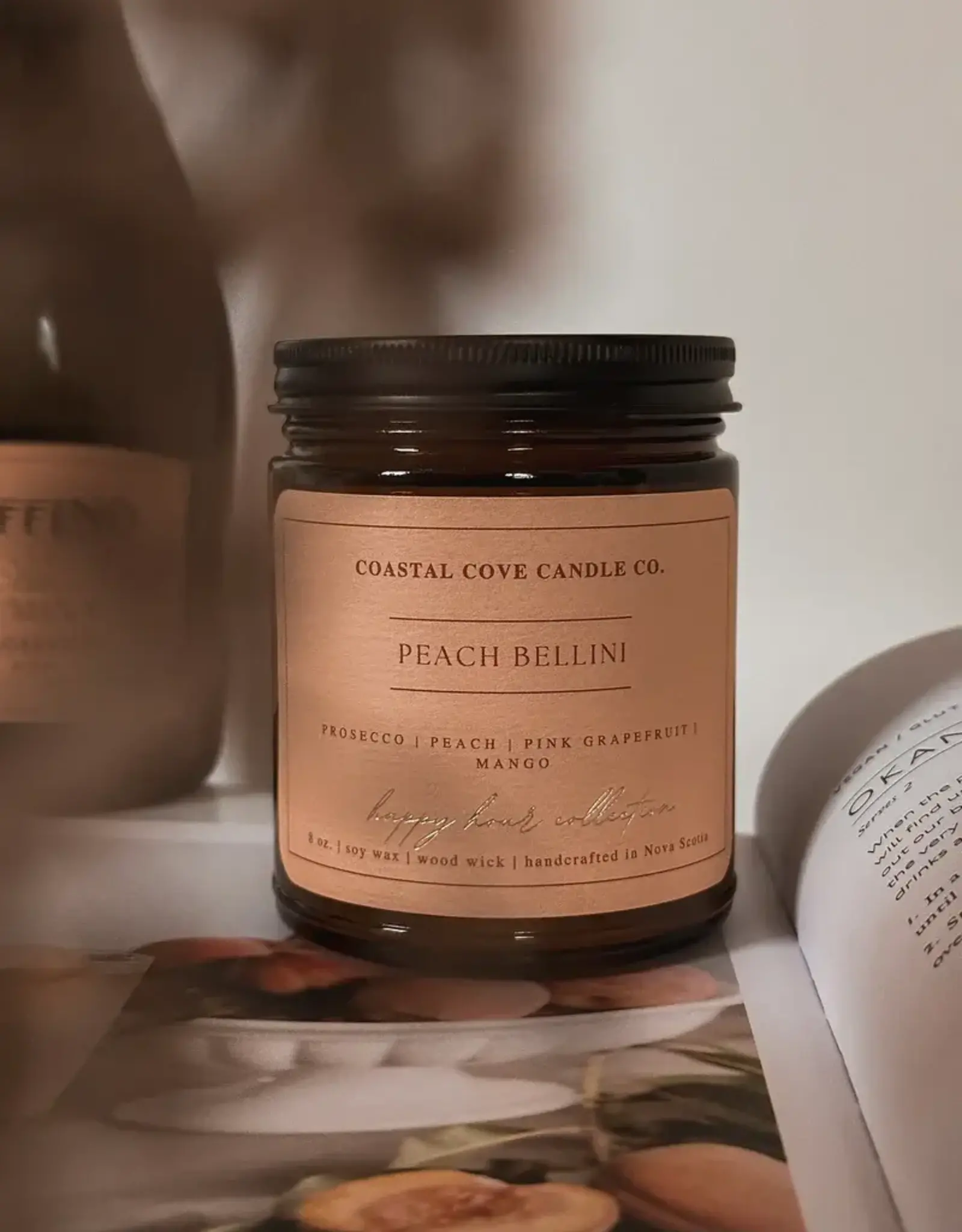 Coastal Cove - Soy Candle / Peach Bellini, 8oz