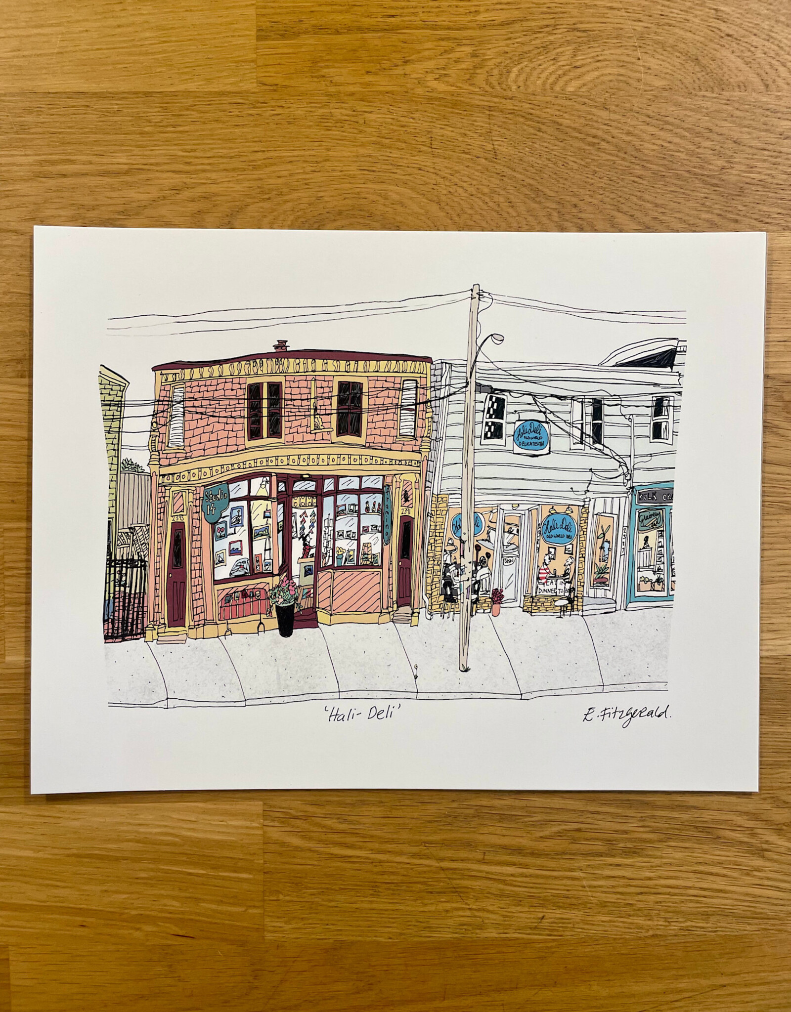 Art Print - Emma Fitzgerald, Hali Deli 8.5 x 11"