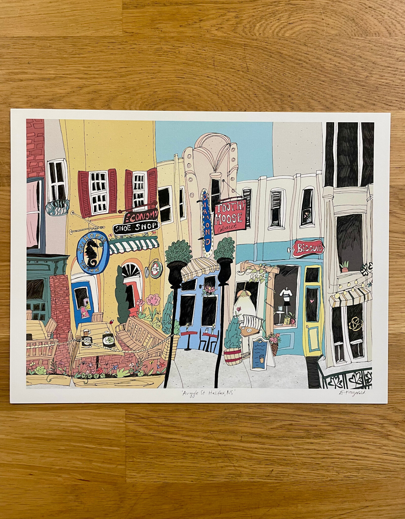 Emma Fitzgerald - Print / Argyle St, 8.5 x 11"