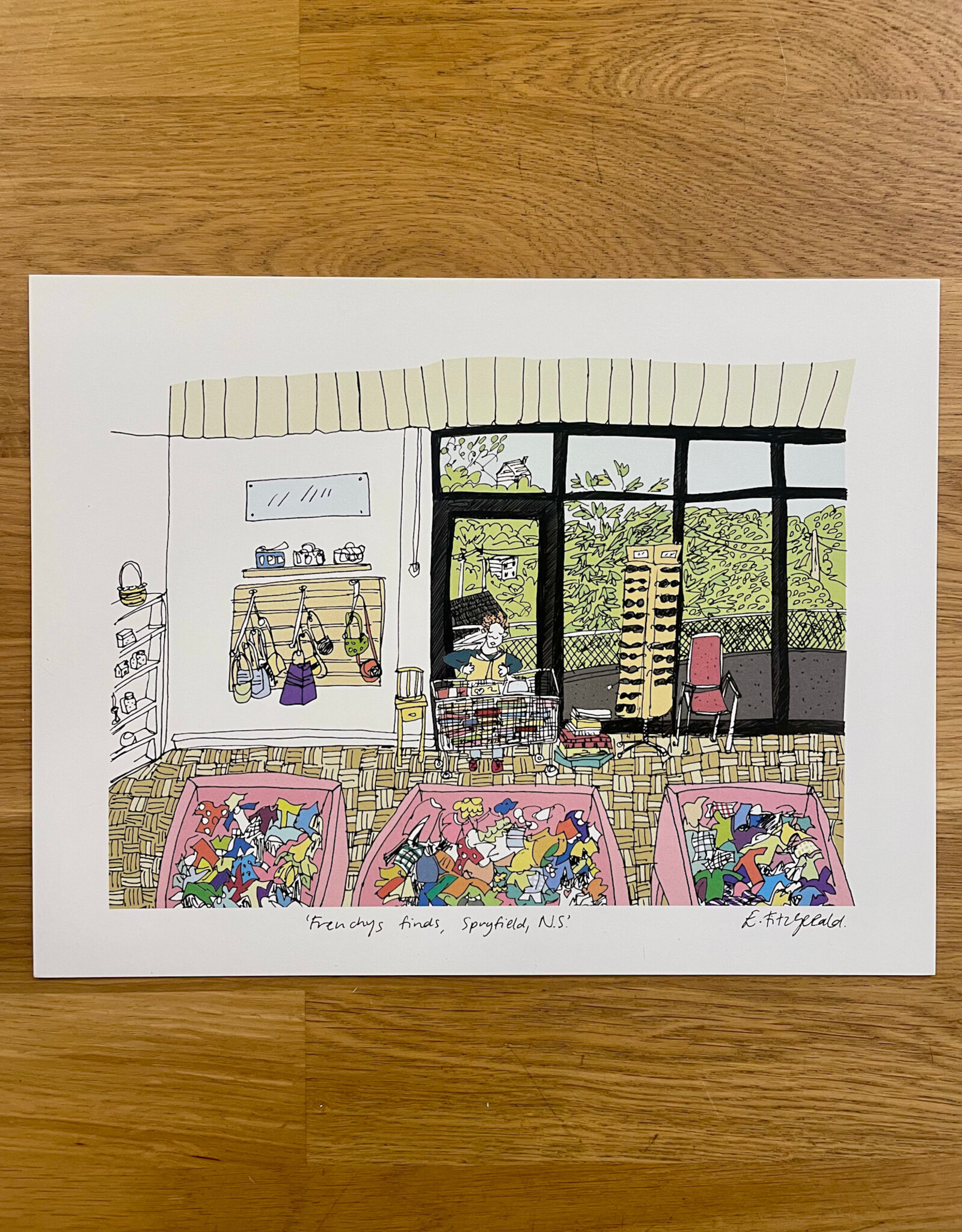 Emma Fitzgerald - Print / Frenchy's, 8.5 x 11"