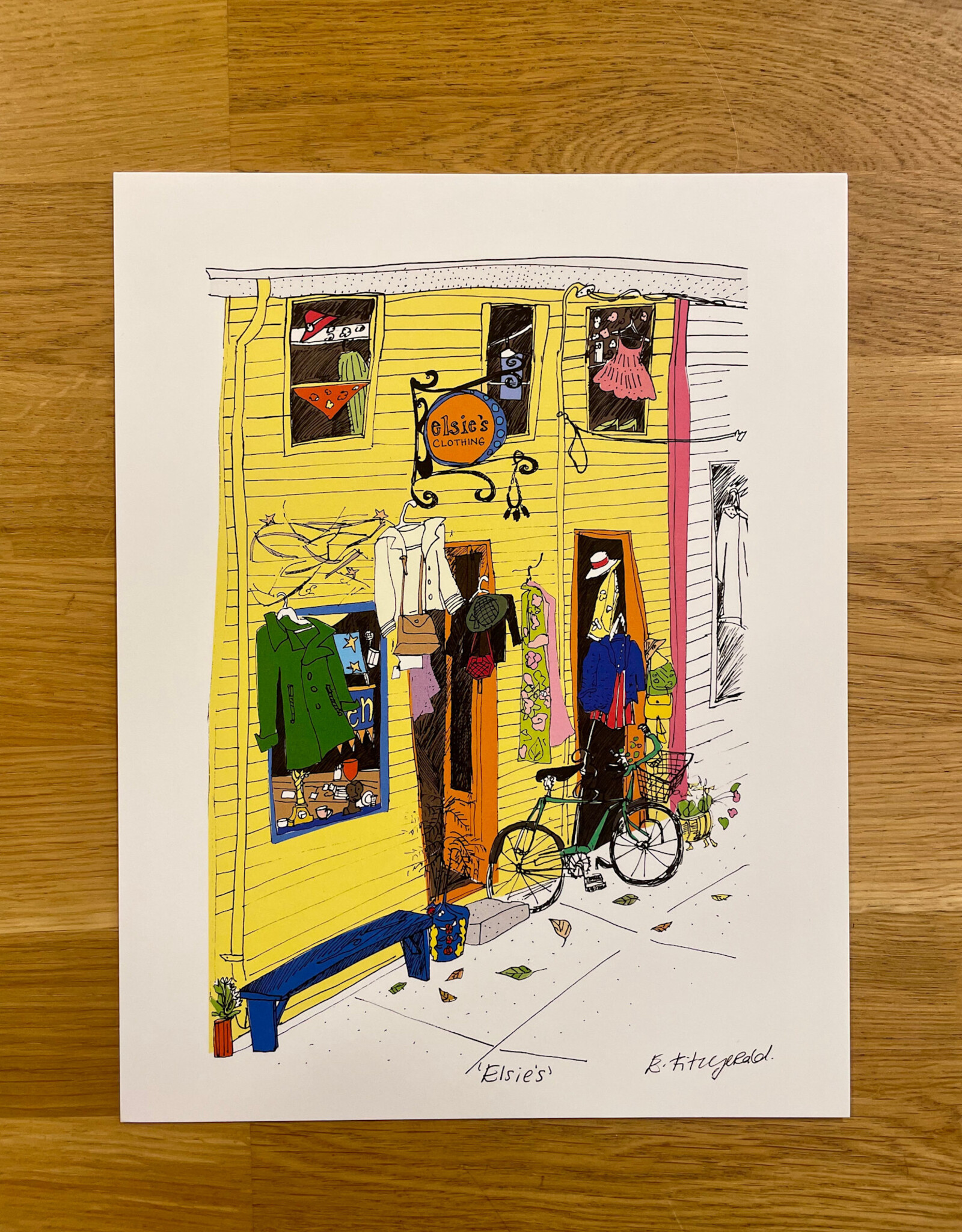 Emma Fitzgerald - Art Print, Elsie's, 8.5 x 11"
