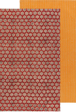 Tea Towel - Block Print, Autumn, Set of 2 Tea Towel - Block Print, Autumn, Set of 2