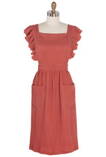 Apron - Ruffle, Clay