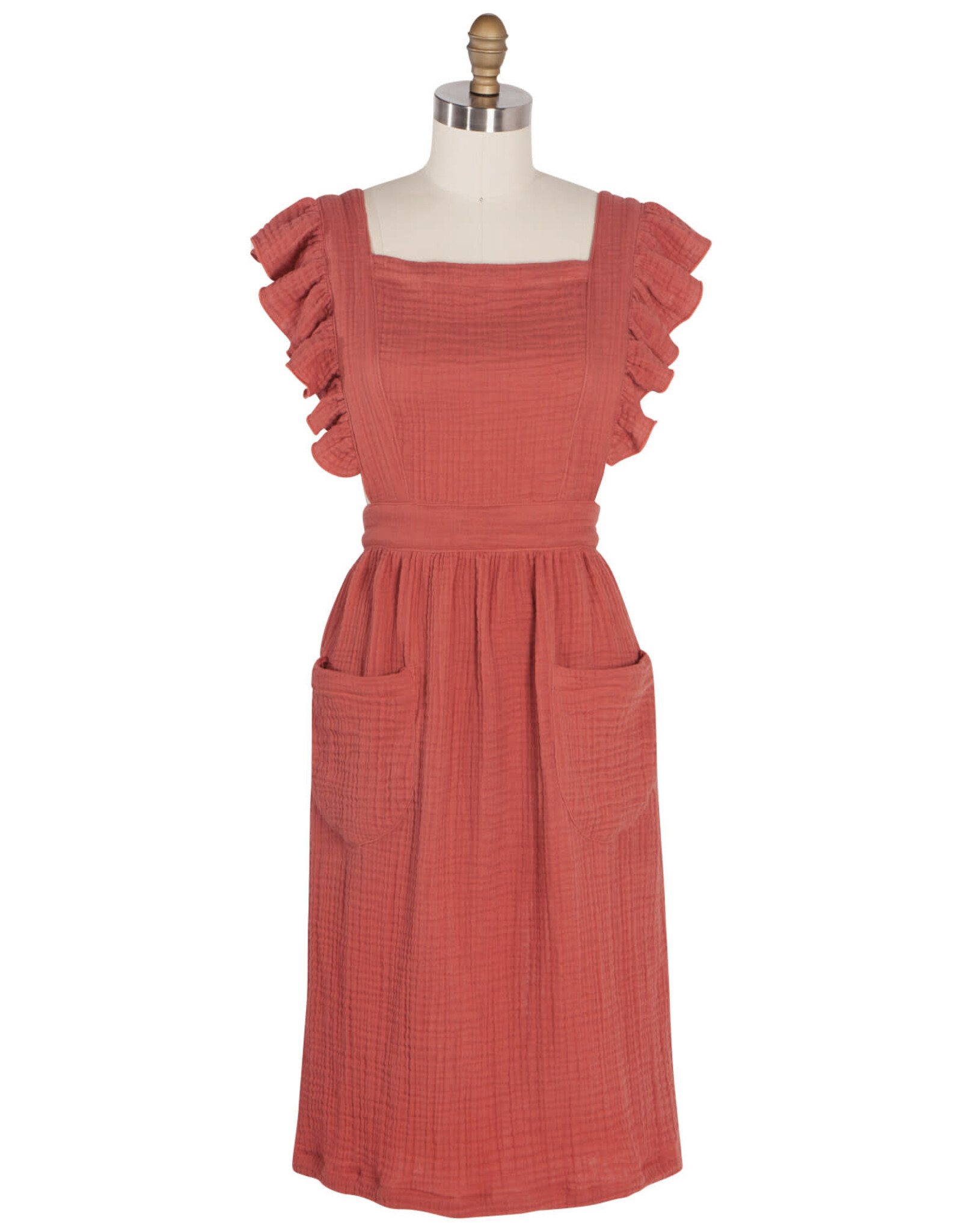 Apron - Ruffle, Clay