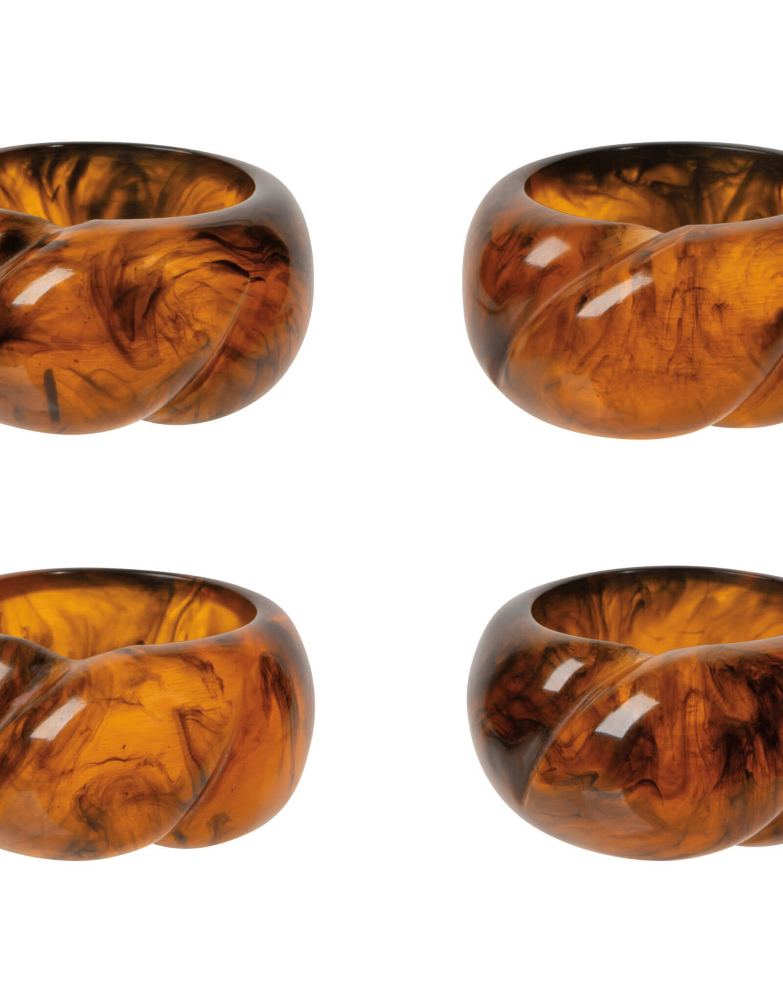 Napkin Ring - Tortoise Shell, Set of 4