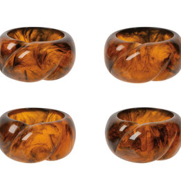 Napkin Ring - Tortoise Shell, Set of 4