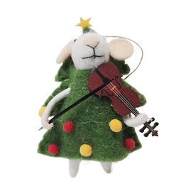 Ornament - Felt Mouse,  Tree Violin