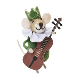 Ornament - Felt Mouse, Musician