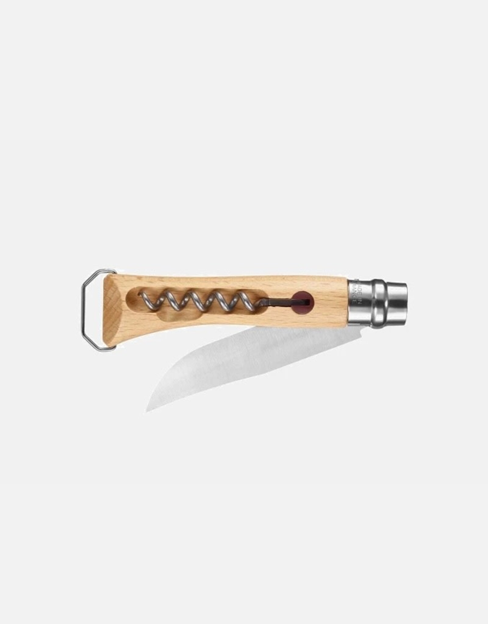 Opinel - Picnic Foil Cutter & Corkscrew Knife / Beechwood