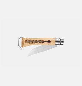 Opinel - Picnic Foil Cutter & Corkscrew Knife / Beechwood