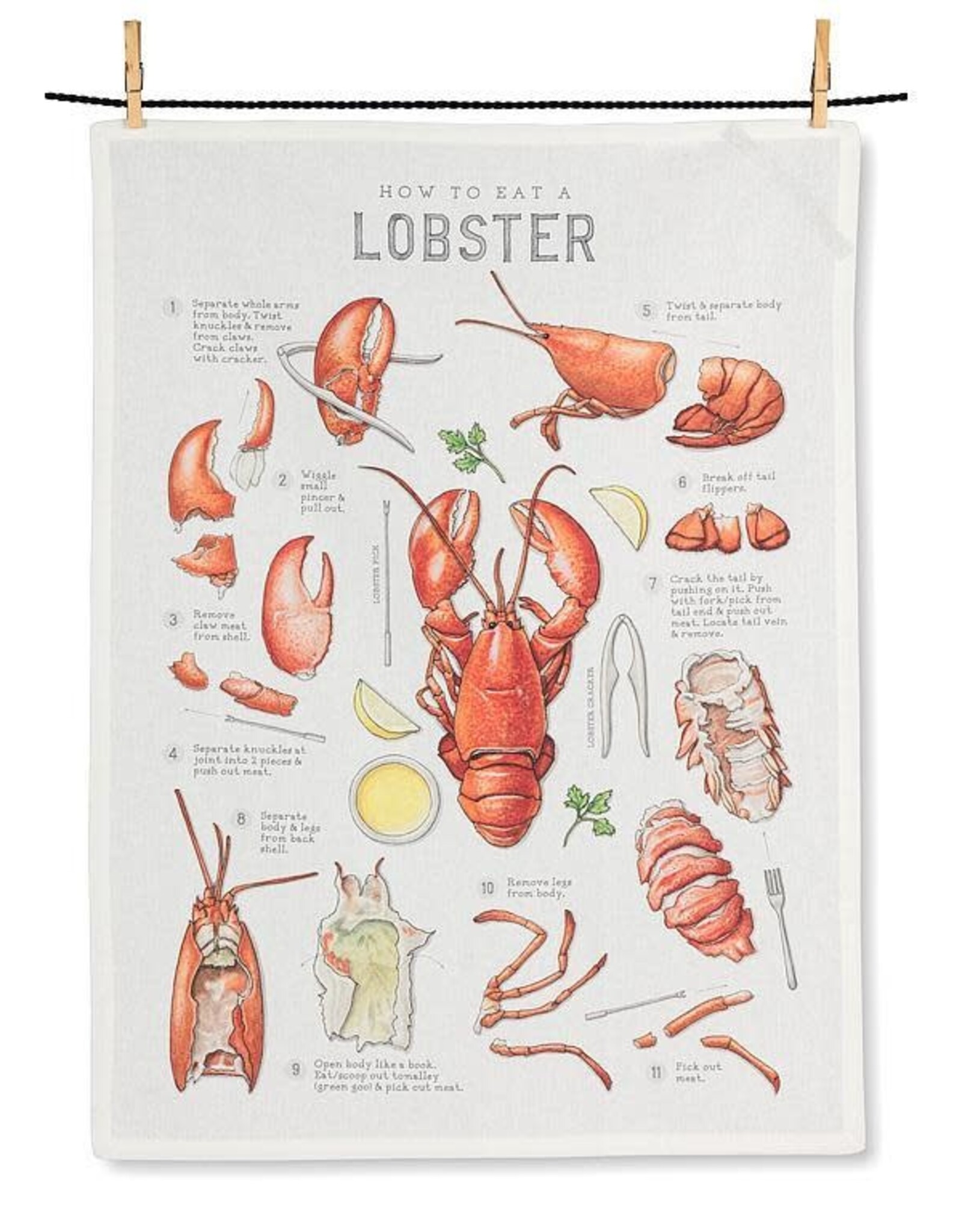 Tea Towel - Lobster