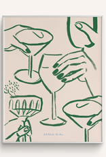 Phthalo Ruth - Art Print / Cheers Cocktail, 8 x 10"