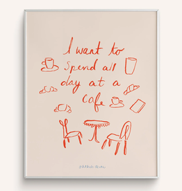 Phthalo Ruth - Art Print / Cafe All Day, 8 x 10"