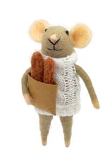 Ornament - Felt Mouse, with Baguettes