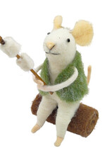Ornament  - Felt Mouse, Roasting Marshmallows