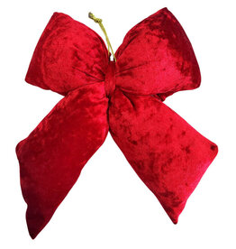 Hanging Bow - Red Velvet, Large